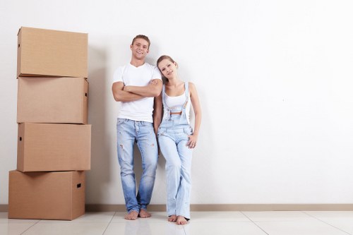 Moving van service supporting a house move in Dagenham