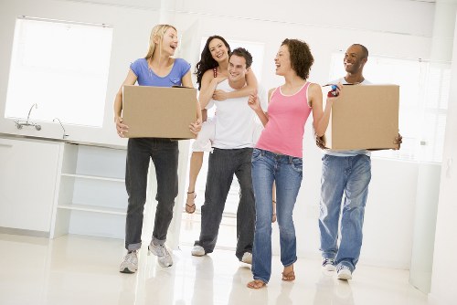 Removal van ready for a home move in Dagenham