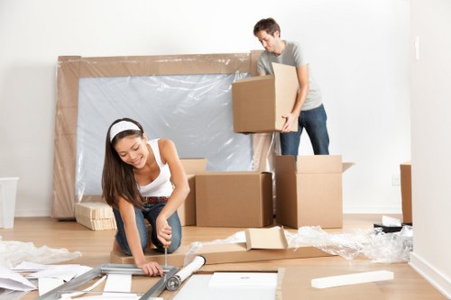 Office removal team planning a commercial move in Dagenham
