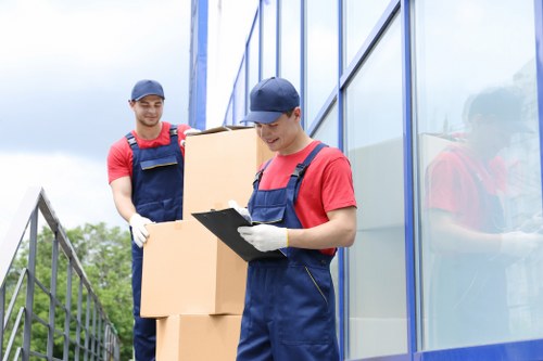 Team handling a residential move with care