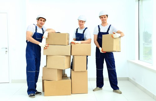 Loading furniture into a removal van for a local move in Dagenham