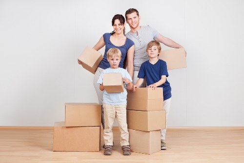 Professional moving van helping with flat removals in Dagenham