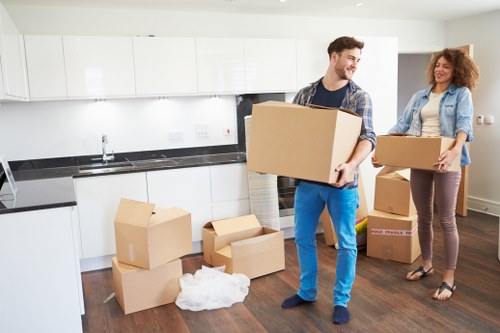 Checklist and packing supplies for a removals van service in Dagenham