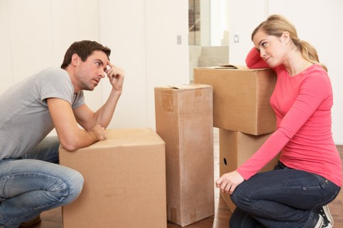 Bulky furniture collection in a Dagenham street with parking considerations