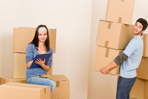 Professional moving service handling furniture in Dagenham