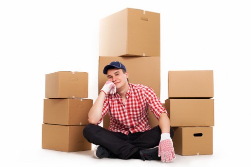 Local van loaded with furniture for a Dagenham relocation